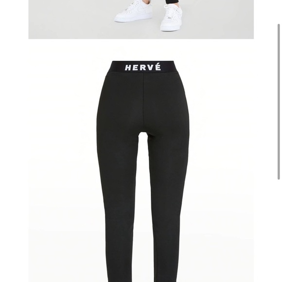 Herve by Hervé Léger  Logo Leggings, XS - Picture 6 of 16